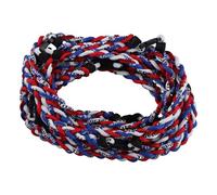 Giwnhvx 12Pcs Baseball Necklace 18Inch, Team Gift for Baseball Funs (Red, Blue, White)