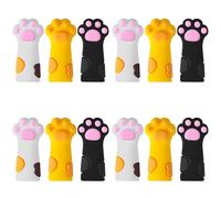 Giwnhvx 12Pcs Cute Nipper Cover Protective Sleeve for Nail Cuticle Scissors Cover Manicure Pedicure Tools Tweezers Cap