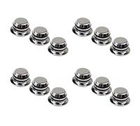 Giwnhvx 12Pcs Guitar Metal Top Hat Tone Tuning Knobs for Electric Guitar Lp Chrome