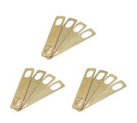 Giwnhvx 12PCS Guitar Neck Plate Guitar Gasket Replacement Guitar Neck Shim Heightening Gasket Accessories (Golden)