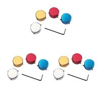 Giwnhvx 12PCS Guitar Pedals Footswitch Topper Aluminium Alloy Guitar Effect Foot Nail Cap for Guitar Effects