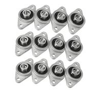 Giwnhvx 12Pcs Kfl08 Pillow Block Bearing 8mm Bore Diameter Zinc Alloy Rhombic Flange Bearing for CNC