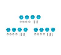 Giwnhvx 12Pcs Metal 12MM Wheel Hex Adapter for TT01 TT-01 TT02 XV01 TB-04-01N 1/10 RC Car Upgrade Parts