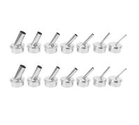 Giwnhvx 14Pcs 45 Degree Bent Curved Heat Nozzle 2.5/3/4/6/7/9/12mm Hot Air Nozzles for Quick 861DW Soldering Station