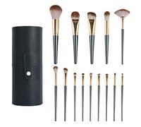 Giwnhvx 14Pcs Mini Makeup Brush Professional Powder Eyebrow Eye Shadow Makeup Brush Set Portable Makeup Brush with Storage Bag