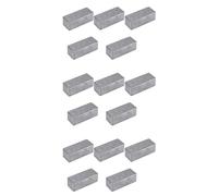 Giwnhvx 15 Pcs Guitar Effects Pedal Aluminum Stomp Box Enclosure for DIY Guitar Pedal Kit 1590A