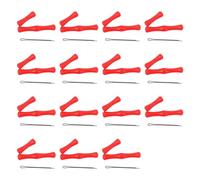 Giwnhvx 15 Set Adult Bow Finger Guard Silicone Rubber Archery Protective Take Without Finger Guard Red