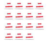 Giwnhvx 15 Set Bow Finger Guard Silicone Rubber Archery Protective Take Without Finger Guard Red