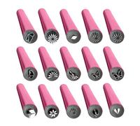 Giwnhvx 15Pcs Nail Art Stamp Pen Set,Flower Nail Stamp Pen,Nail Art Stamper Kit,Nail Art Tool with Different Patterns