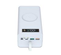 Giwnhvx 15W Wireless Fast Charge 21 * 18650 Powerbank Case PD QC for Phones Charging Push-Pull DIY Mobile Power Bank Shell B