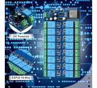Giwnhvx 16 Channel Relay Module DC5-12V Power Supply ESP32 Development Board ESP32-WROOM Secondary Development Module