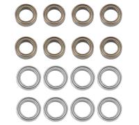 Giwnhvx 16 Pcs Ball Bearing for HBX 16889 16889A 1601 SG1601 RC Car Parts, 8 Pcs 7.93X12.7X3.95mm & 8 Pcs 6.35X9.53X3.17mm