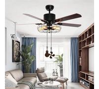 Giwnhvx 16Pcs Ceiling Fan Pull Chain Set,Bulb and Fan Pattern Pull Chain Extension Fan Pull Chain Pendant 12 Inch (Red Bronze)