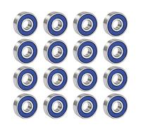 Giwnhvx 16Pcs Professional Frictionless ABEC 9 Skateboard Roller Wheels High Precision Shafts Bearing Steel Spare Bearings