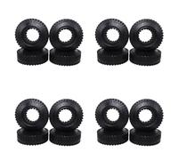 Giwnhvx 16Pcs RC 1:10 Crawler Beadlock Wheels Tire 1.9 Inch Tire 98mm Tyre for RC Car Truck Axial SCX10