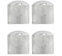 Giwnhvx 16X Guitar Dome Control Knobs for Tele Replacement, Silver