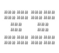Giwnhvx 18-Pin Carbon Fiber Finger Sleeves for Mobile Games Contact Screen Finger Sleeves White(120 Pcs)