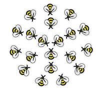 Giwnhvx 180PCS Bee Embroidered Patches,Cute Bumble Iron on Embroidered Applique Sewing Patches for Clothes DIY Patches