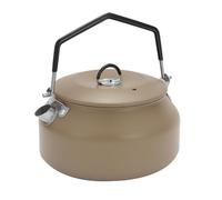 Giwnhvx 1L Portable Kettle Camping Stovetop Teapot with Folding Handle Outdoor Water Bottle Teapot About 15 X 9cm Khaki