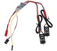 Giwnhvx 1PC Dual Way Bidirectional Brushed Esc 2S-3S Lipo 5A Esc Speed Control with 2PC 050 66T Brushed Motor for Rc Model Parts Accessories