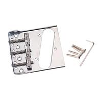 Giwnhvx 1Pcs Vintage Style Fixed Tele Electric Guitar Bridge with Saddles for TL Bridge