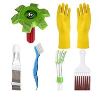 Giwnhvx 1Set Cleaning Tools Cleaning Kit with Condenser Fin Straightener/Stainless Steel Air Refrigerator Fin Cleaner
