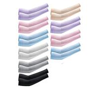 Giwnhvx 1Set Cooling Arm Sleeves Replacement UV Protection Warmers Sleeves for Men&Women,for Running, Cycling, Hiking, Golf,Random Color