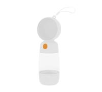 Giwnhvx 2 in 1 Portable Food Grade Material Dog Cat Travel Pet Water Cup Bottle with Food Dispenser A