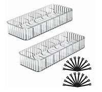 Giwnhvx 2 Pack Cable Storage Boxes Organizers Cord Charger Storage Organizer Box Case with 20Pcs Cable Tie