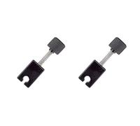 Giwnhvx 2 Pcs Black Bass Bridge Saddle for Headless Bass Bridge Guitar Accessories Replacement Parts