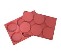 Giwnhvx 2 PCS Chocolate Cookie Mold 6-Cavity Round Silicone Baking Mold for Candy Cake Bread Cupcake Cheesecake Muffin and Jello