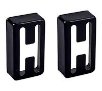 Giwnhvx 2 Pcs Guitar H Hole Pickup Cover Black Humbucker Cover for Eletric Guitar Accessories,Suitable for Humbucker Pickup of Electric Guitar