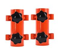 Giwnhvx 2-Piece Set of Awning Pole Fixed Tube Adjustable Outdoor Camping Tent Windproof Orange Color