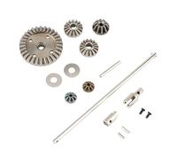 Giwnhvx 2 Set for HBX 16889 16889A 16890 16890A SG1601 RC Car Parts, Main Axie Drive Shaft & Differential Driving Gears