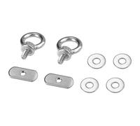 Giwnhvx 2 Set -Kayak Track Mount Tie Down Eyelet to Hold Your Bungee Cord or Ropes Up - No Track -Don'T Use for Anchoring