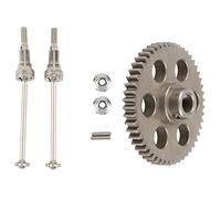 Giwnhvx 2 Set RC Car Part: 1 Set Metal Front Drive Shaft M16105 & 1 Pcs Metal Spur Gear