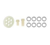 Giwnhvx 2 Set RC Car Part: 1 Set Spur Gear Drive Set & 1 Set Ball Bearing 6.35 X 9.53 X 3.17mm