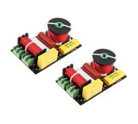 Giwnhvx 2 Way Speaker Crossover, 200W 2 Way Speaker Unit HiFi Home Speakers Audio Frequency Divider Crossover Strainers,2PCS