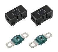 Giwnhvx 2 X ANS-H Car Fuse Holder and 2 X High Current Bolt on Midi Fuses 50A Amp Plastic Car Flat Fuses Midi Fuse Holder for Cars, Trucks, Vehicles 40A