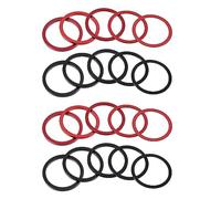 Giwnhvx 20 Pieces Bike 7 8 9 10 11 Speed Cassette Steering Wheel Hub Spacers 1mm 1.5mm 2mm 2.5mm 3mm Crank Washer (Black, Red)