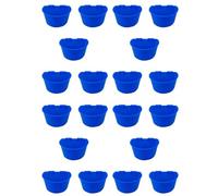 Giwnhvx 20 Pieces of Birdcage Cup Hanging Feeder Cage Chicken Water Cup Pet Bowl with Hook Big