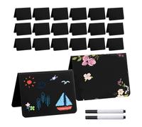 Giwnhvx 20 Pieces PVC Buffet, Mini Set, Wipeable Table Top Mini, Name Plate Place Card Price Labels