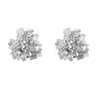 Giwnhvx 200Pcs Aluminum Crimping Loop Sleeve for 3mm Diameter Wire Rope and Cable