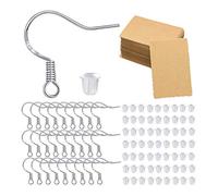 Giwnhvx 200Pcs Earplugs Ear Hooks Cardboard Small Jewelry Handmade Earrings Ear Hooks Earplugs Production