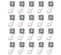 Giwnhvx 20pcs 50mm X 50mm X 10mm 5010 DC 12V 0.1A 2Pin Brushless Cooling Fan