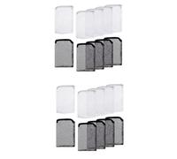 Giwnhvx 20Pcs Aquarium Filter Bag Fish Tank Media with Zipper Mesh Filter Bag Aquarium Mesh Bag (White+Black)