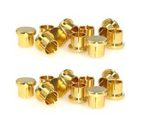 Giwnhvx 20Pcs Gold Plated Short Circuit Socket Phono Connector Shielding Jack Socket Protect Cover Cap, Gold