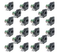 Giwnhvx 20PCS RJ45 Female Panel Mount Screw Terminal Adapter, D-Type RJ45 8P8C Female to 8pin Terminal