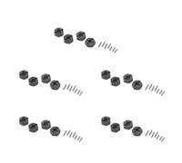 Giwnhvx 20X Aluminum Alloy 12mm Combiner Wheel Hub Hex Adapter Upgrades for 144001 1/14 RC Car Spare Parts,Grey