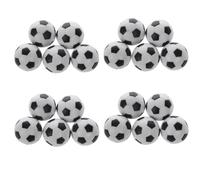 Giwnhvx 20x Plastic 32mm Soccer Indoor Table Football Ball Replace Black+White